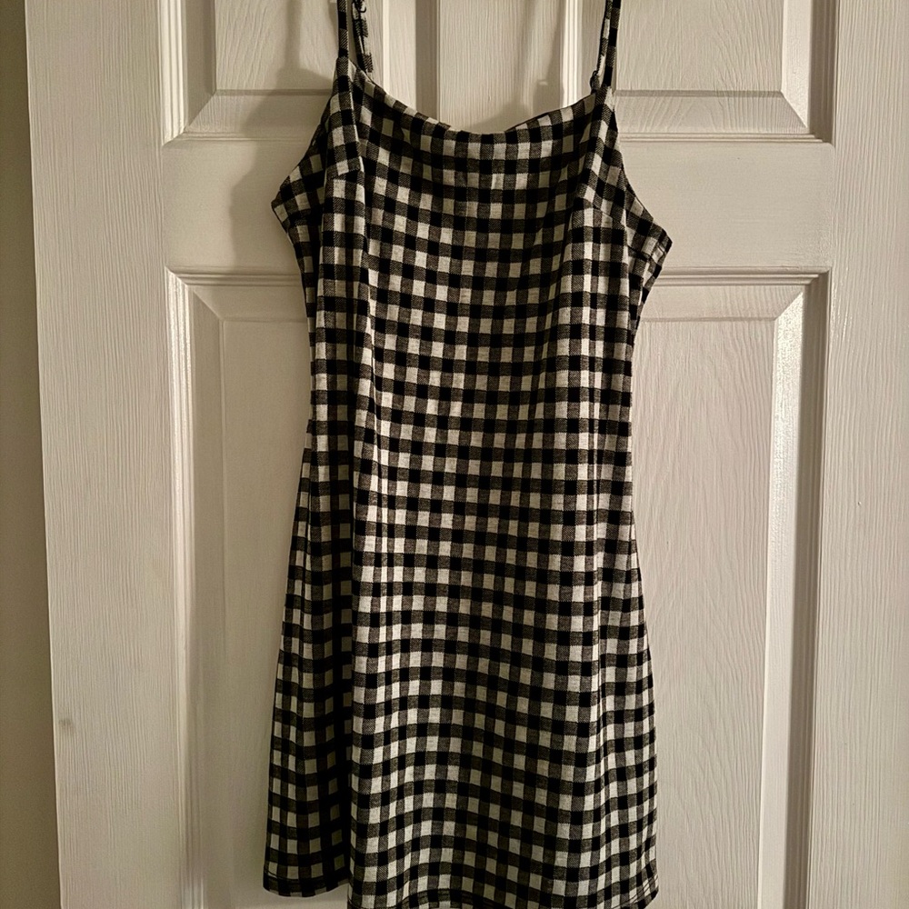 Black and White Checkered Dress